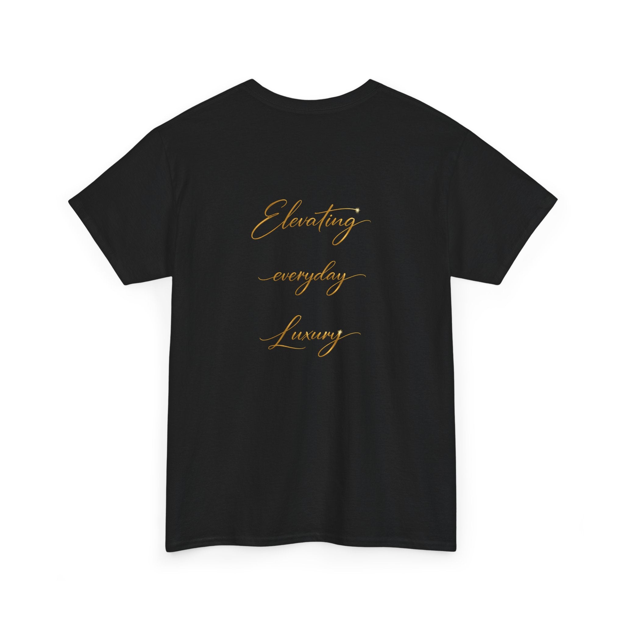 T-shirt luxe quotidien — T-shirt unisexe en coton épais avec logo minimaliste