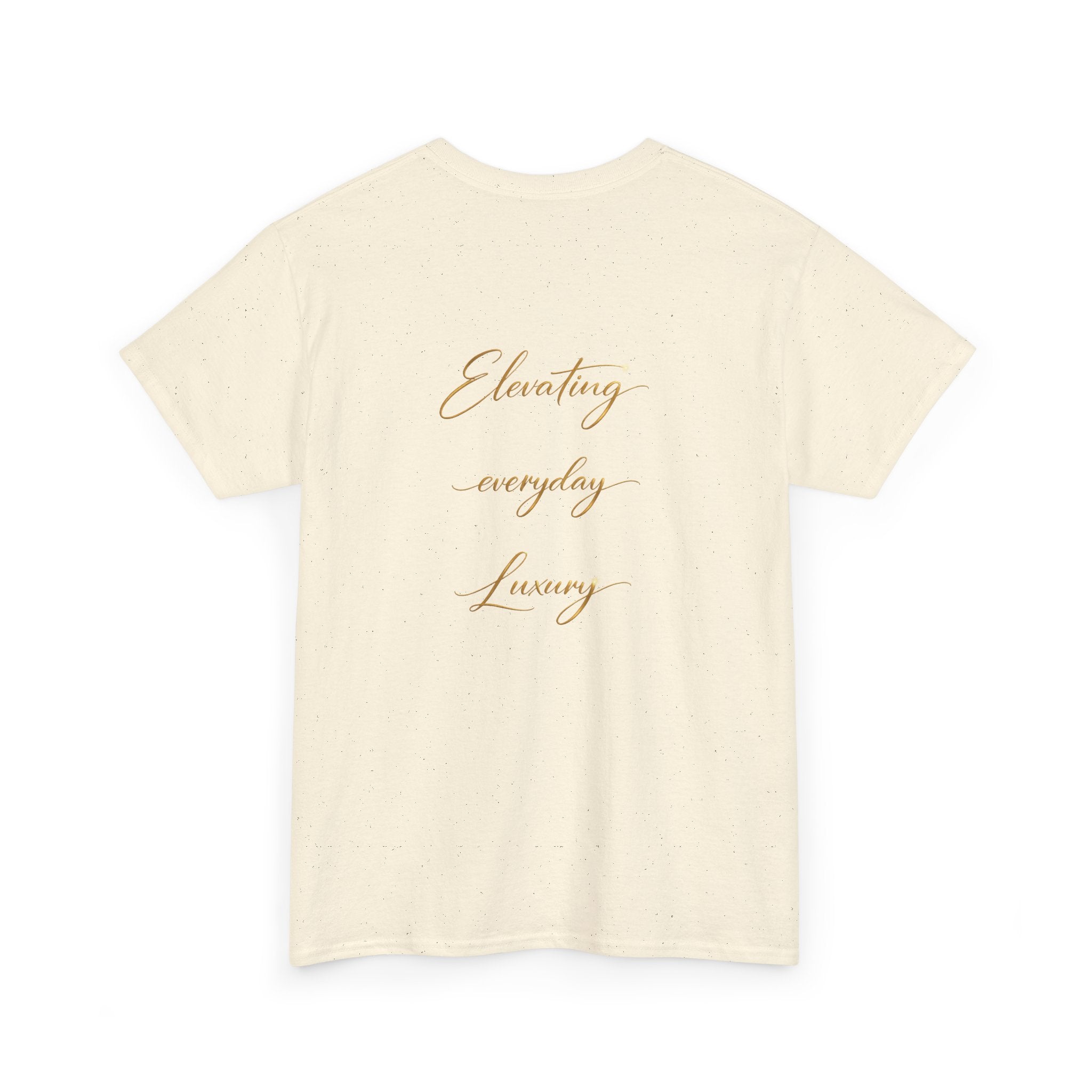 T-shirt luxe quotidien — T-shirt unisexe en coton épais avec logo minimaliste