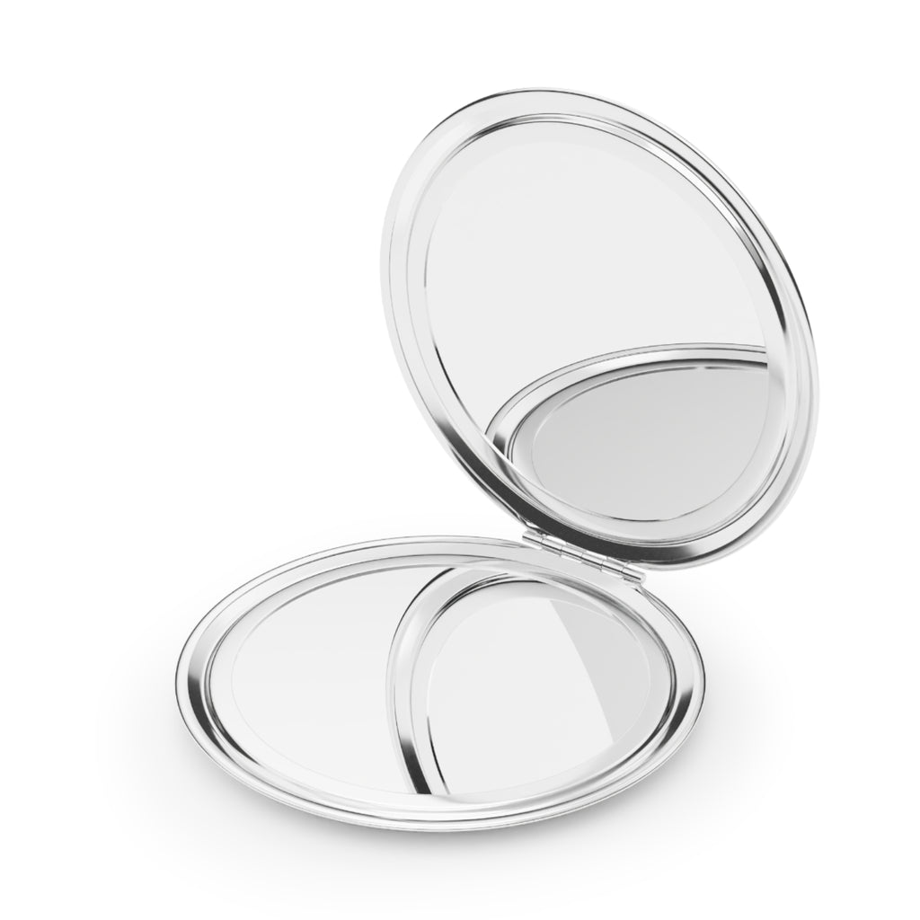 Monogram LevantiQ Compact Travel Mirror — Sleek Gold Initial Pocket Mirror