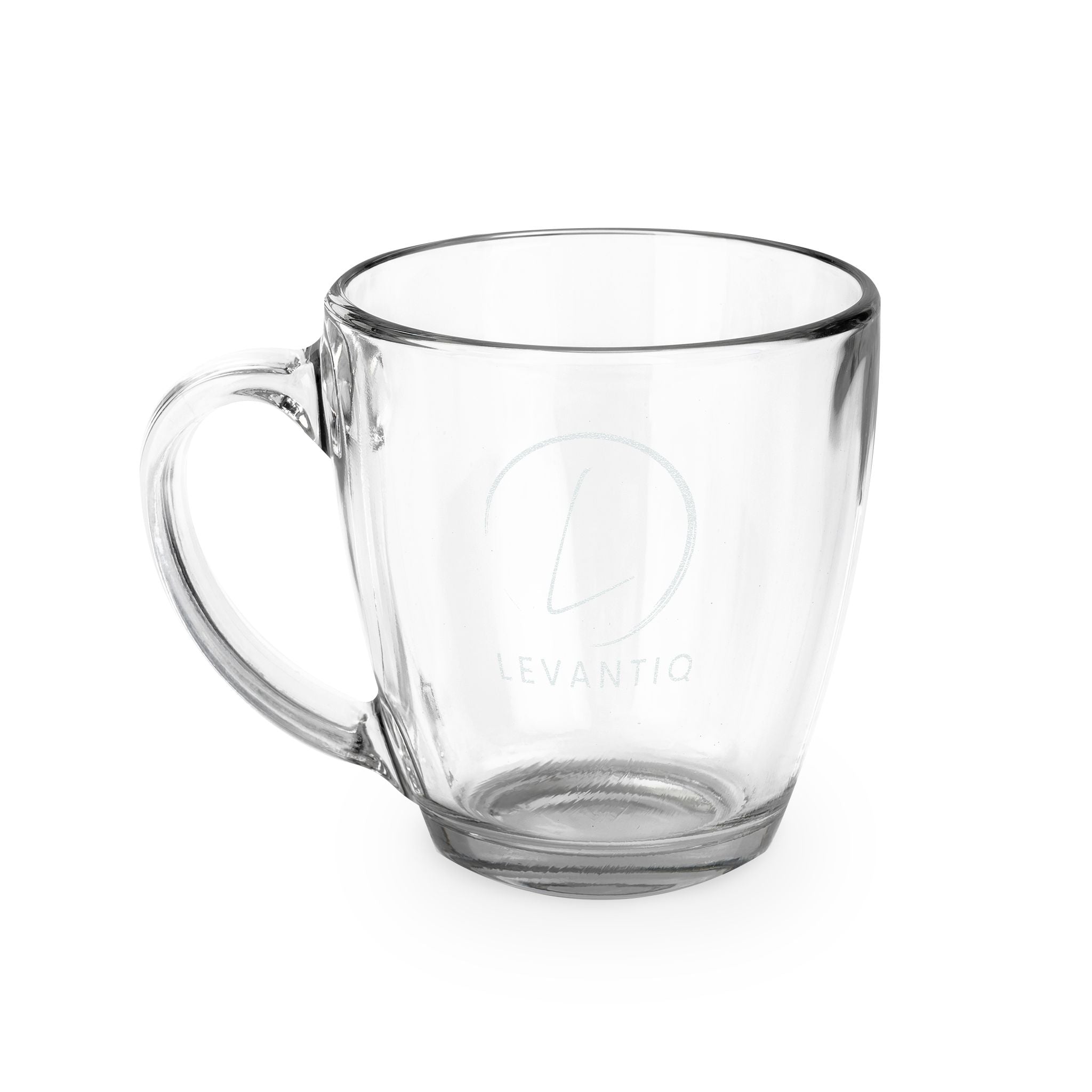 Engraved Tapered Glass Mug 15.5 oz — Personalized Clear Coffee Mug