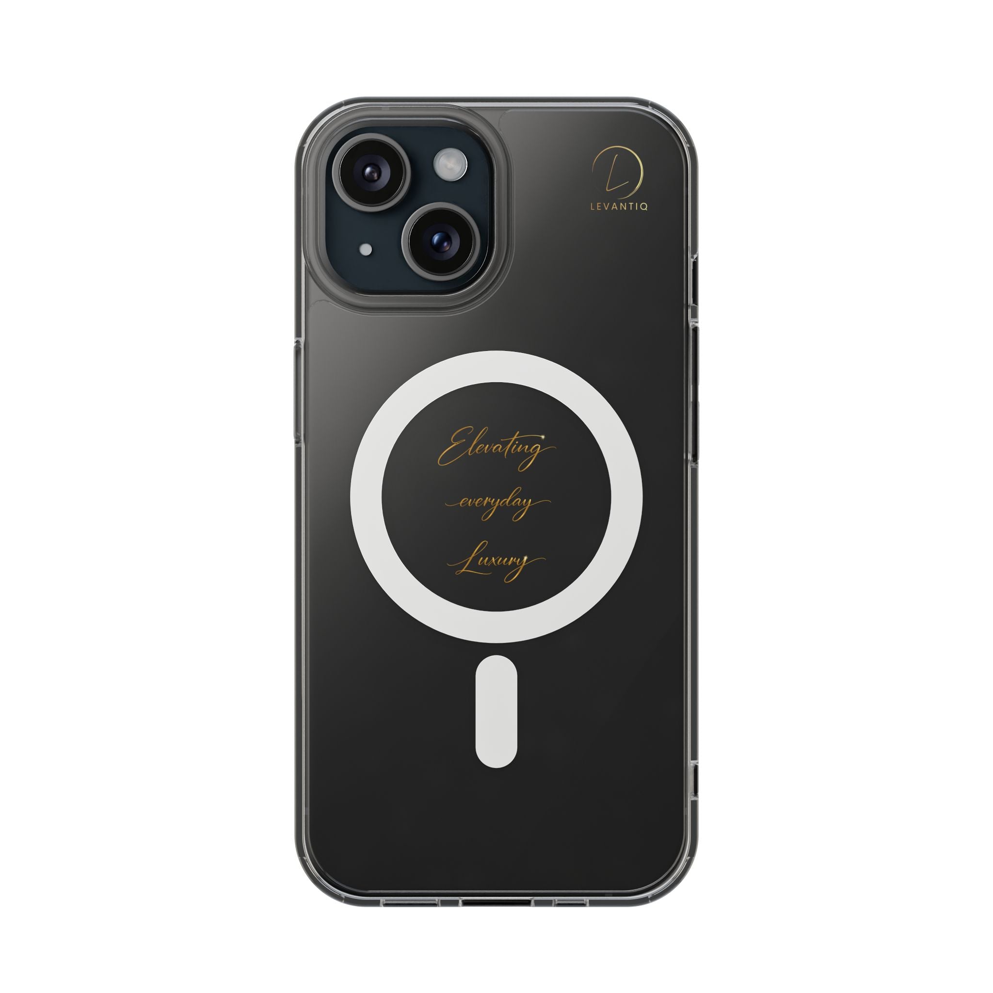 Clear Magnetic Phone Case — Elegant ‘Elevating Everyday Living’ Design, Impact-Resistant
