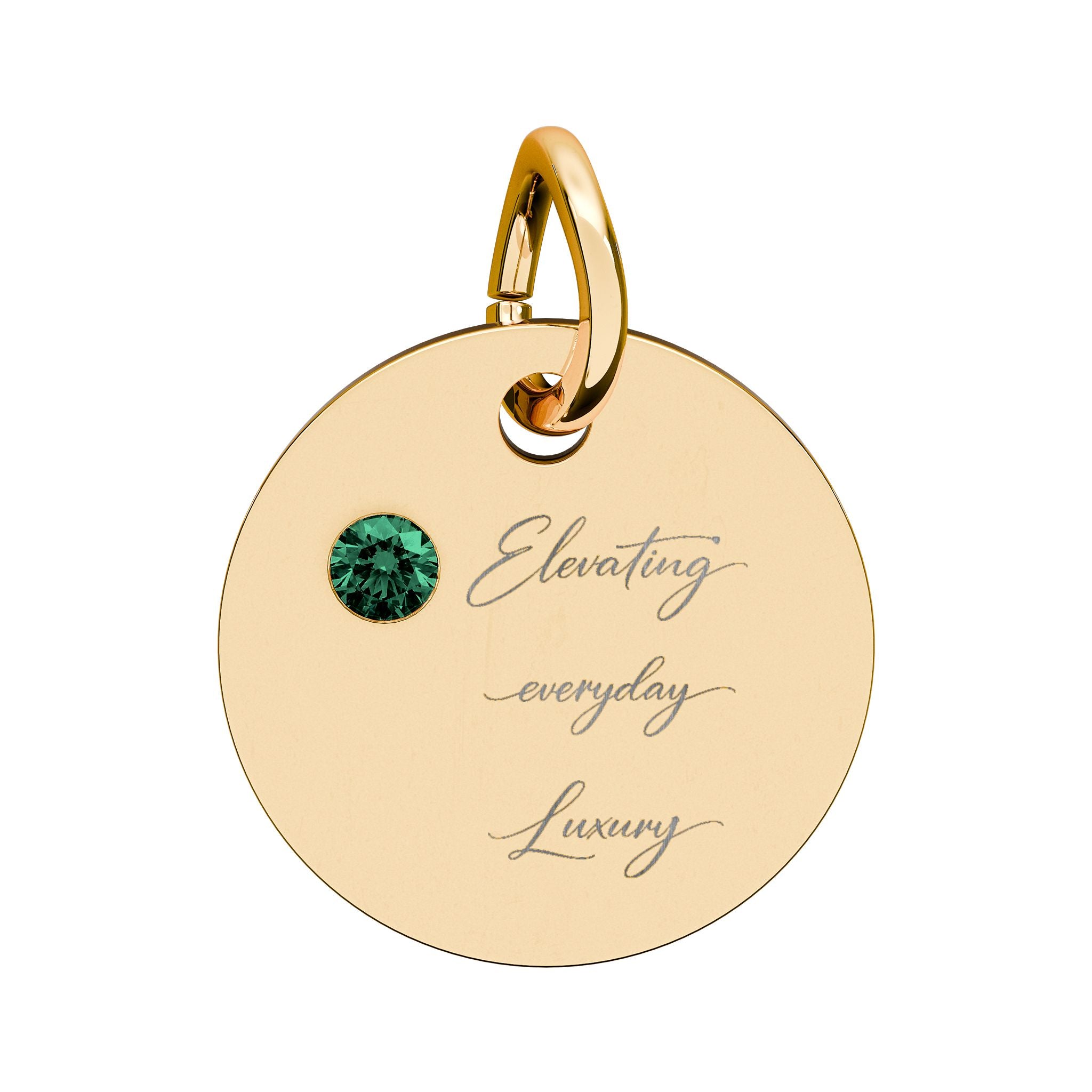 Pendentif rond Pierre de naissance (Gravure)