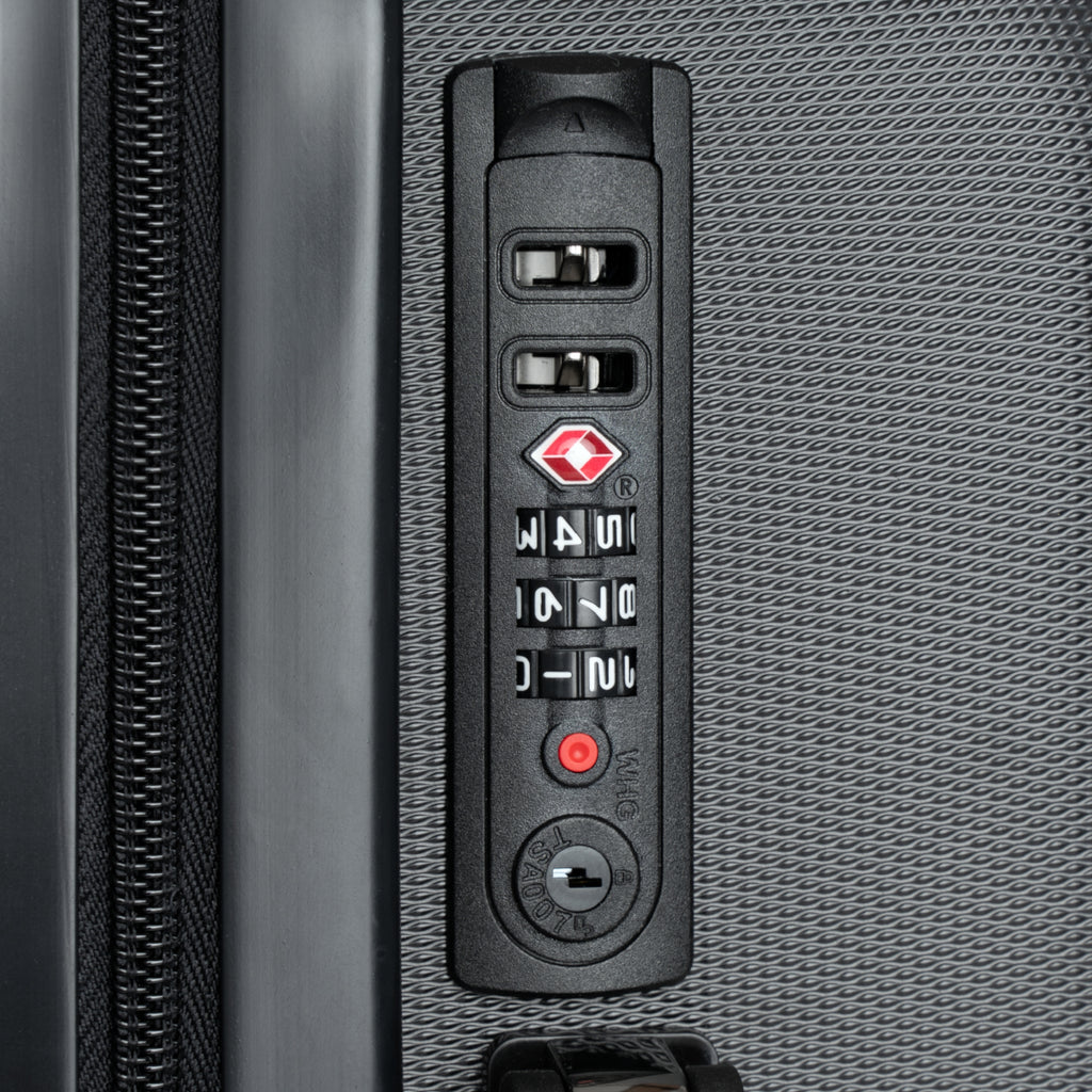 Carry-On Suitcase – Sleek Black Hardshell Travel Luggage