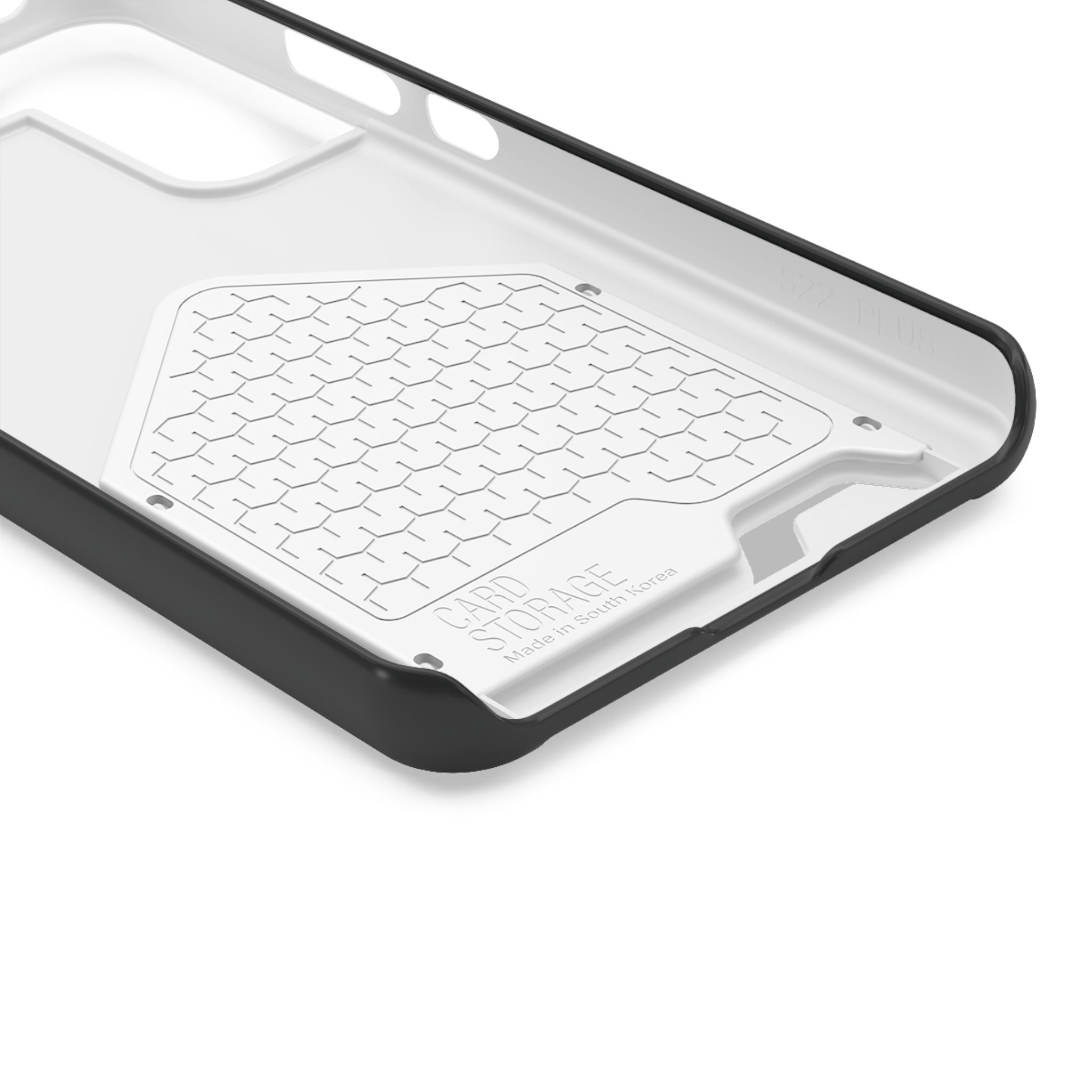 Phone Case with Card Holder — Sleek Black Logo Slim Wallet Case