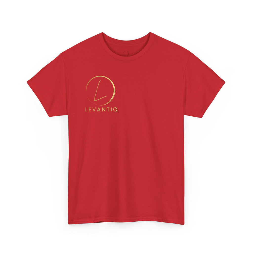 T-shirt luxe quotidien — T-shirt unisexe en coton épais avec logo minimaliste