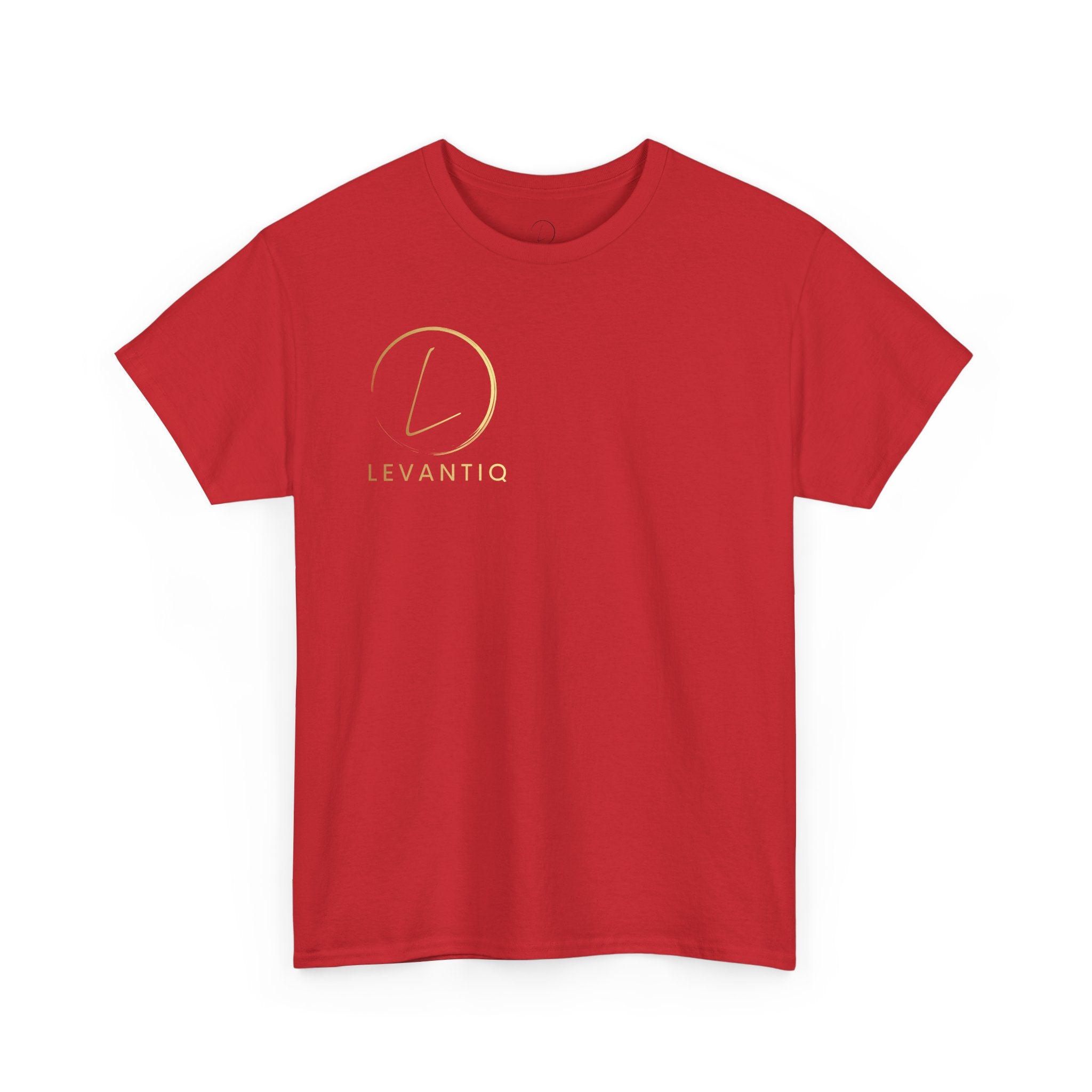 T-shirt luxe quotidien — T-shirt unisexe en coton épais avec logo minimaliste