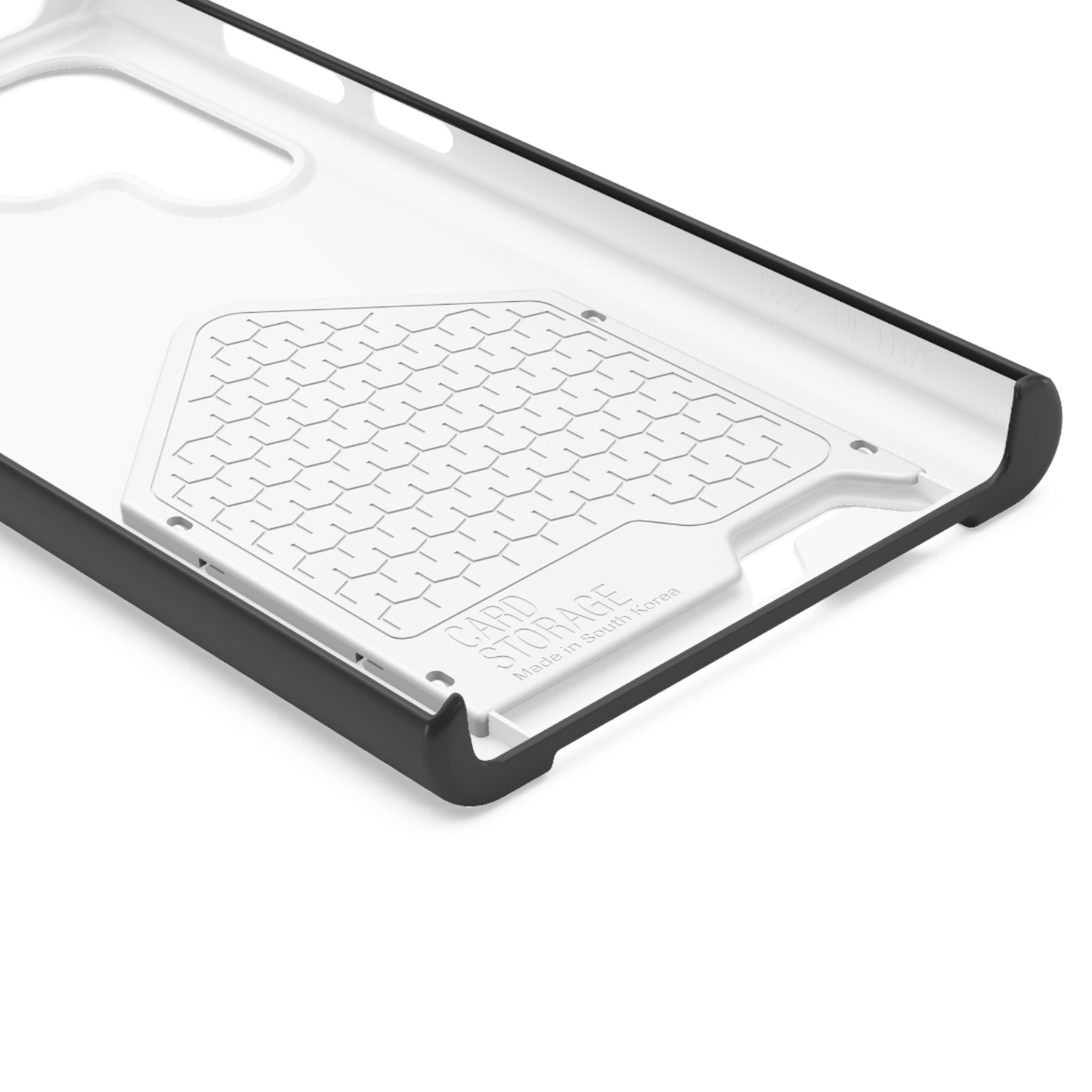 Phone Case with Card Holder — Sleek Black Logo Slim Wallet Case