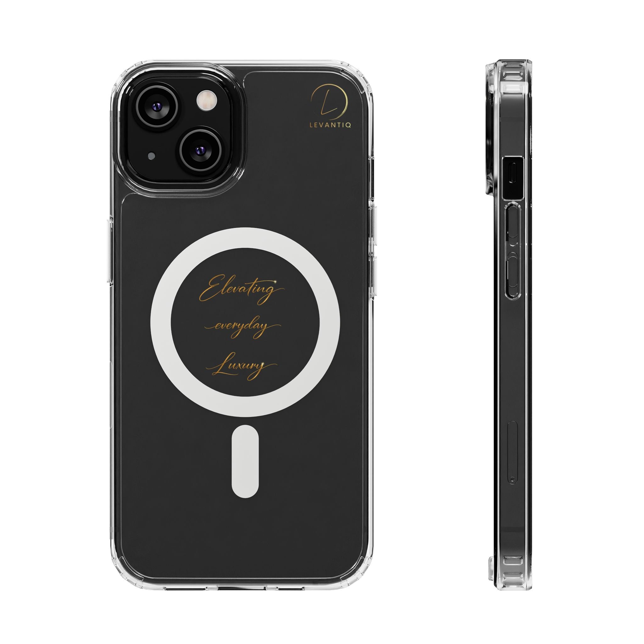 Clear Magnetic Phone Case — Elegant ‘Elevating Everyday Living’ Design, Impact-Resistant