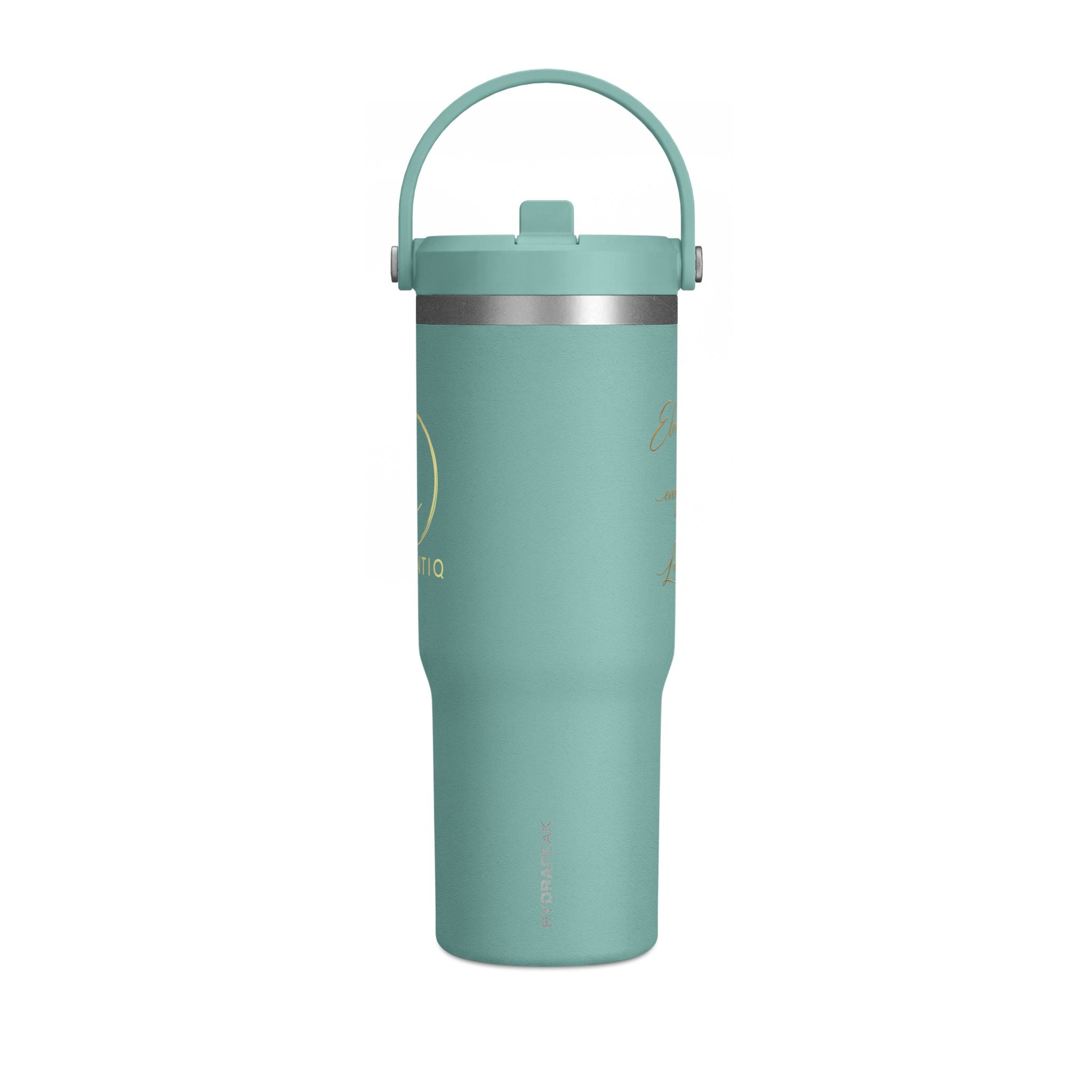 Gobelet isotherme Nomad 946 ml — Bouteille de voyage noire mate avec logo LevantiQ doré