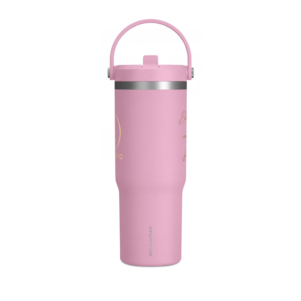 Gobelet isotherme Nomad 946 ml — Bouteille de voyage noire mate avec logo LevantiQ doré