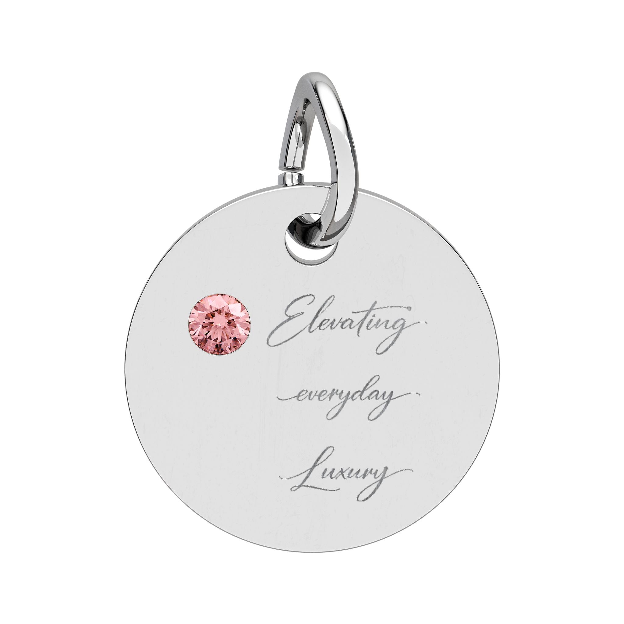 Pendentif rond Pierre de naissance (Gravure)