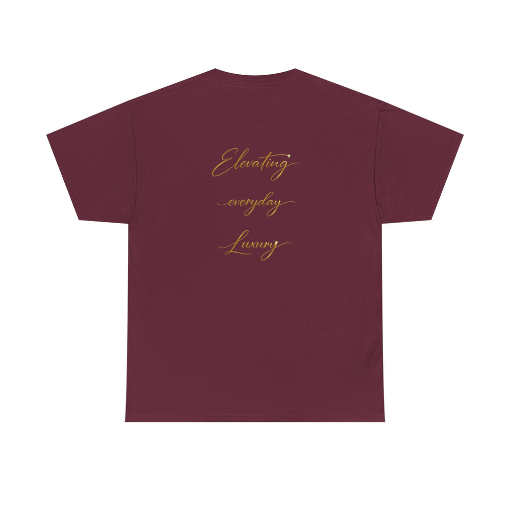 T-shirt luxe quotidien — T-shirt unisexe en coton épais avec logo minimaliste