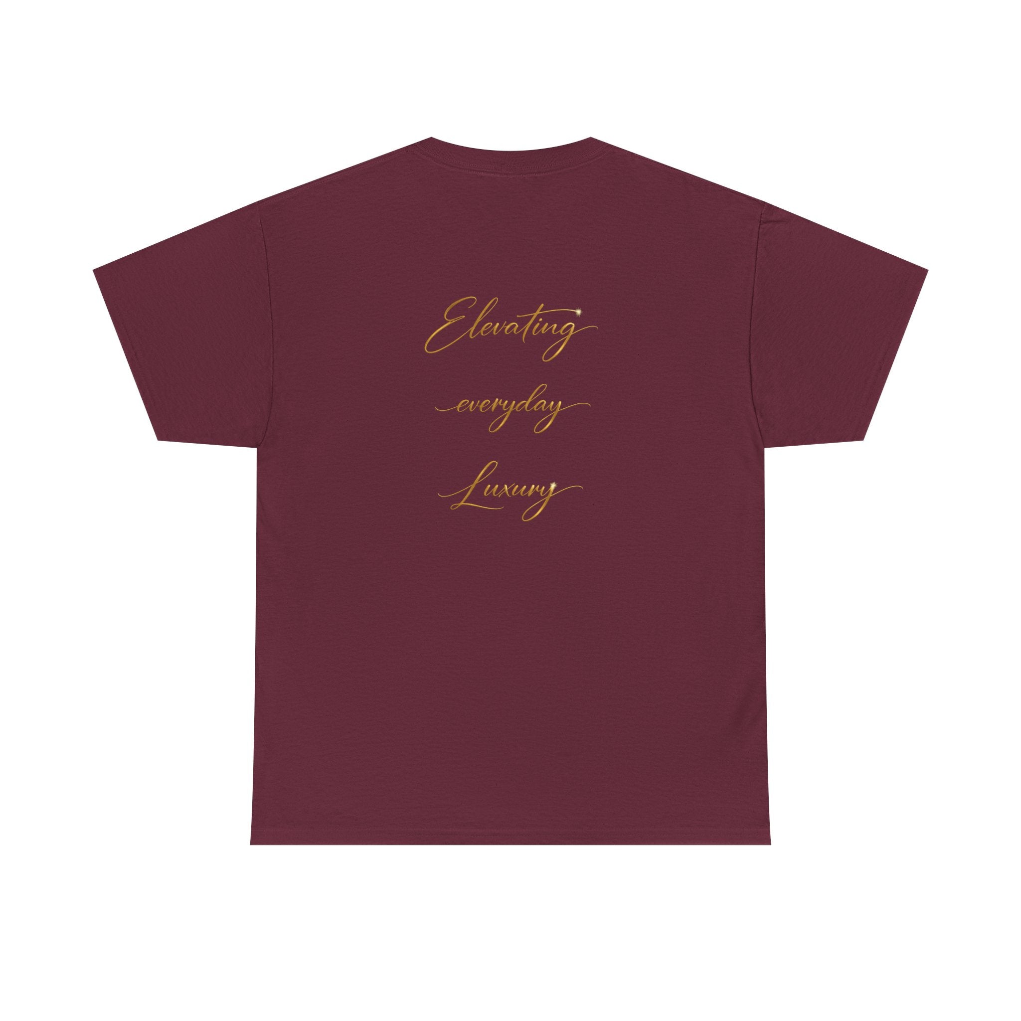 T-shirt luxe quotidien — T-shirt unisexe en coton épais avec logo minimaliste
