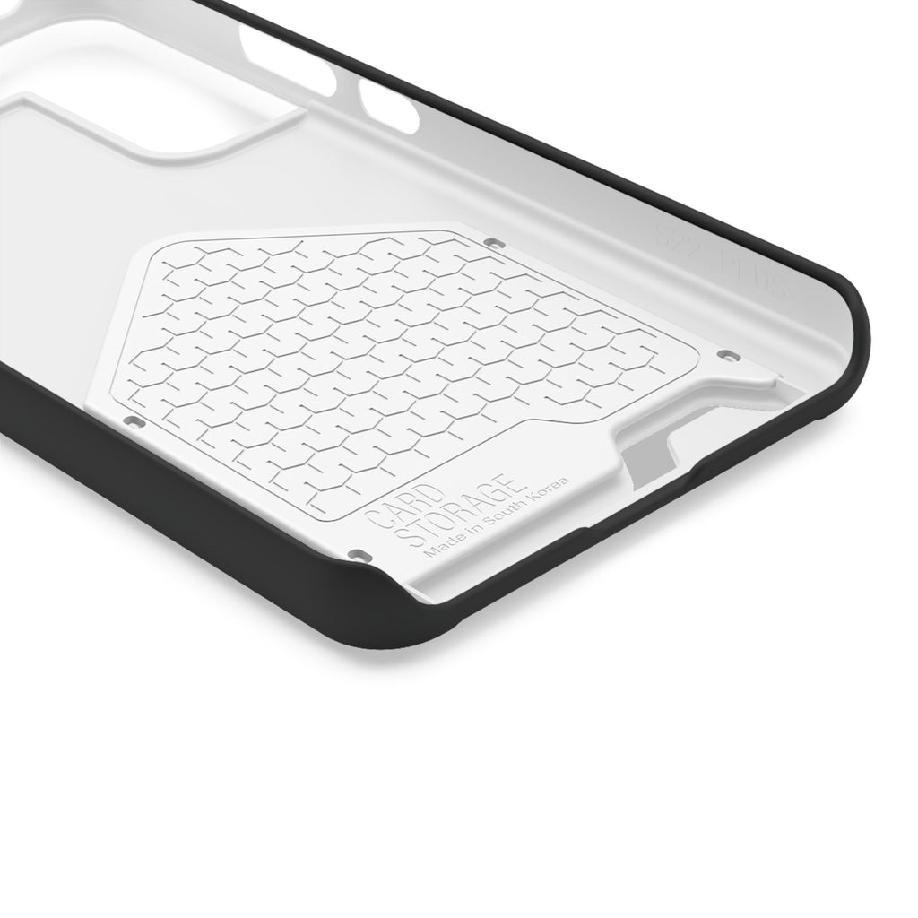 Phone Case with Card Holder — Sleek Black Logo Slim Wallet Case