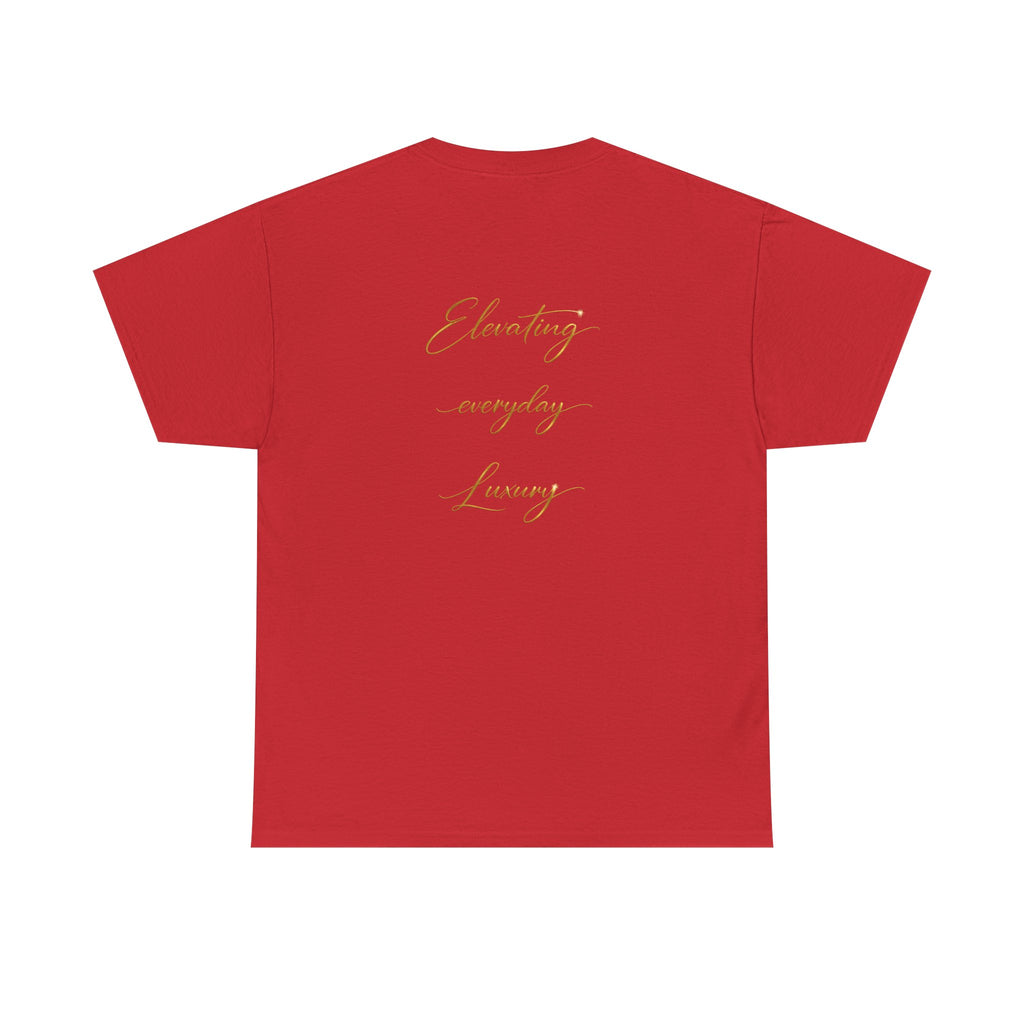 T-shirt luxe quotidien — T-shirt unisexe en coton épais avec logo minimaliste