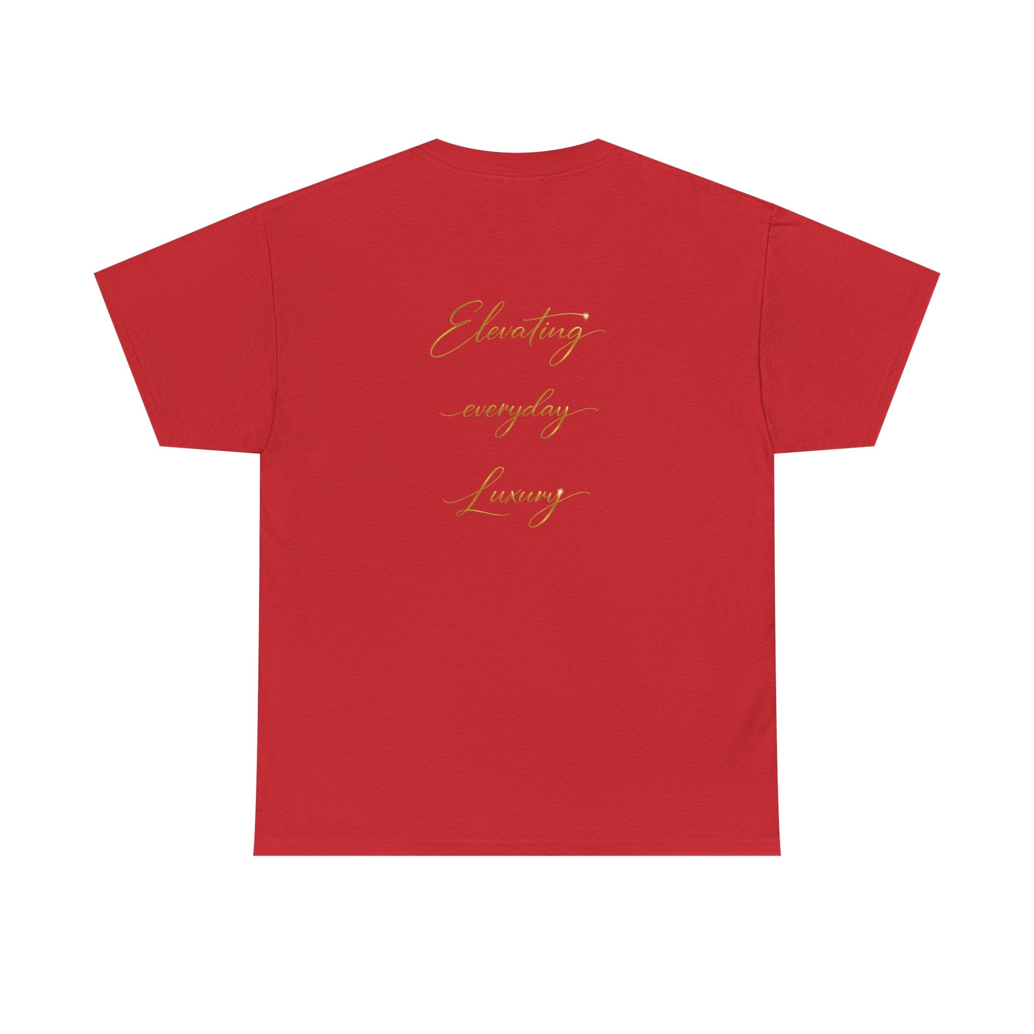 T-shirt luxe quotidien — T-shirt unisexe en coton épais avec logo minimaliste