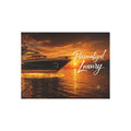 Luxury Yacht Sunset Puzzle — Personalized "Personalized Luxury" Sea Jigsaw (96–1000 pcs)