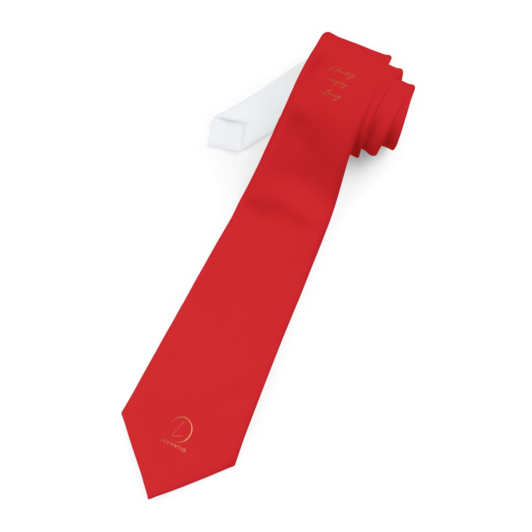Red Solid Necktie — Classic Formal Tie for Weddings, Business & Holiday Parties