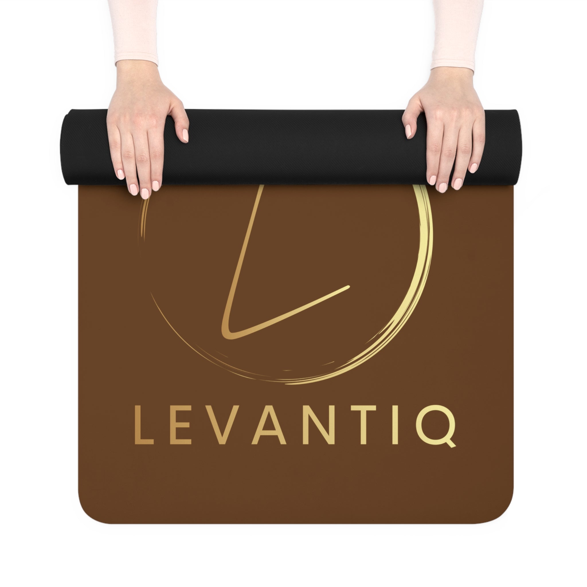 Luxury Brown Rubber Yoga Mat — "Elevating Everyday Luxury"