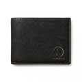 Classic Leather Bi-Fold Wallet with Flip — Slim RFID Card Holder